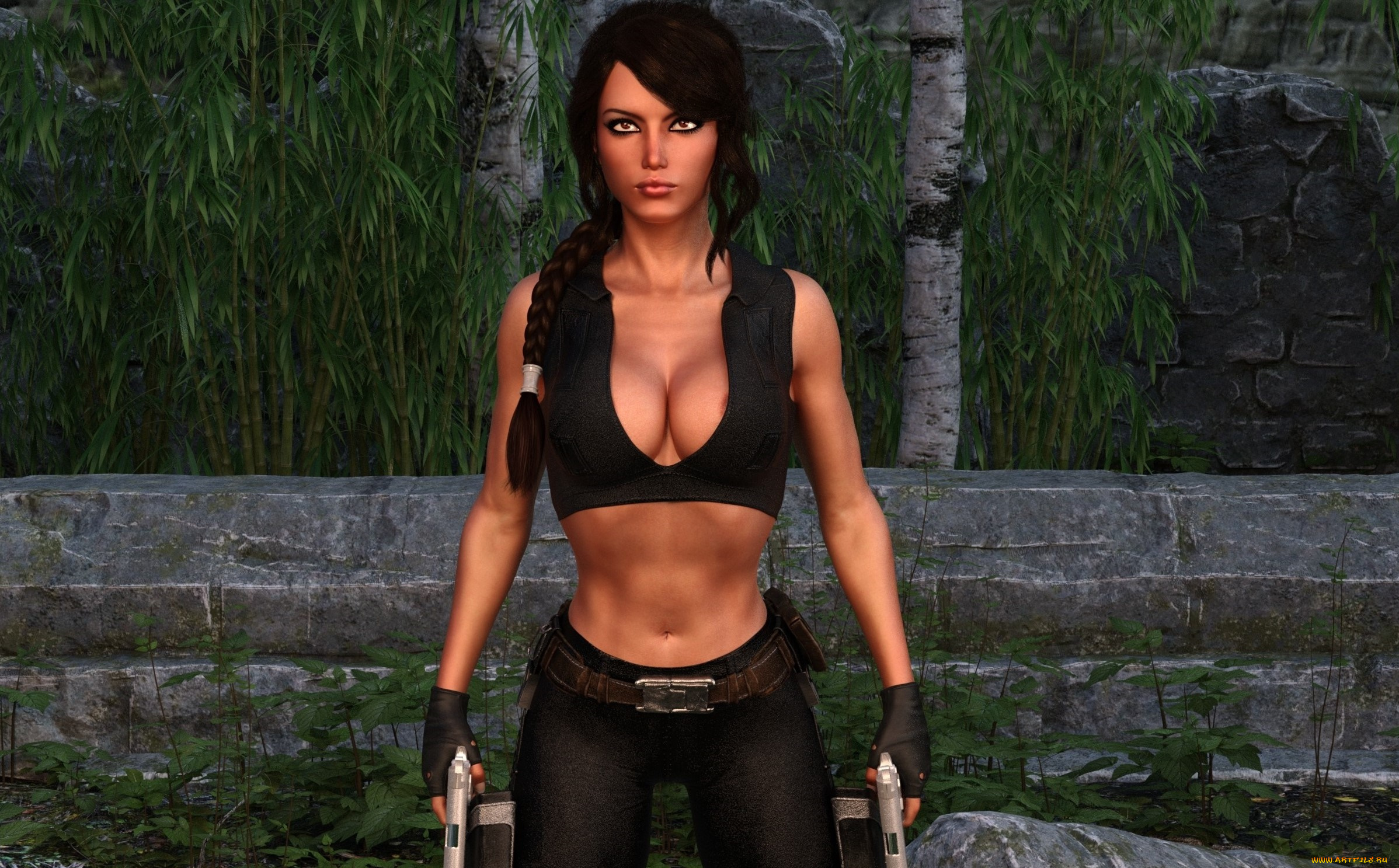 3д, графика, фантазия, , fantasy, взгляд, фон, девушка