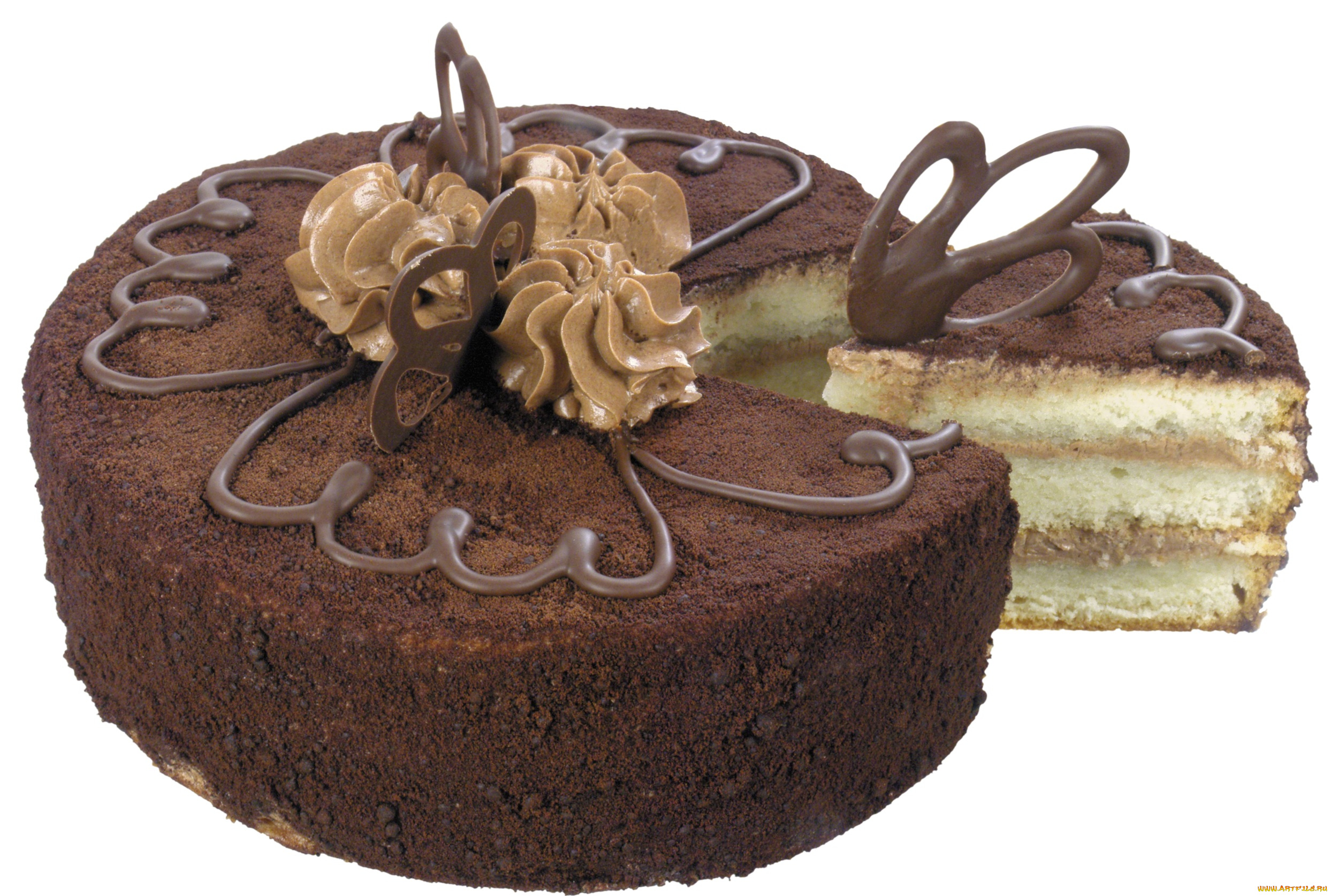 еда, торты, кусок, украшения, торт