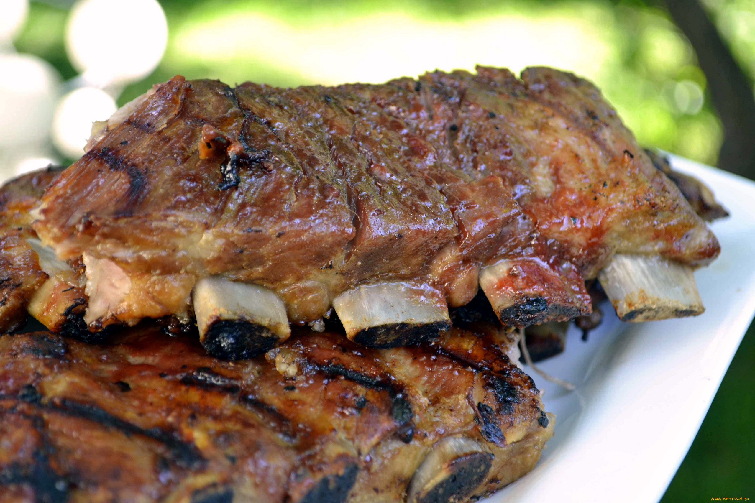 еда, мясные, блюда, ребрышки