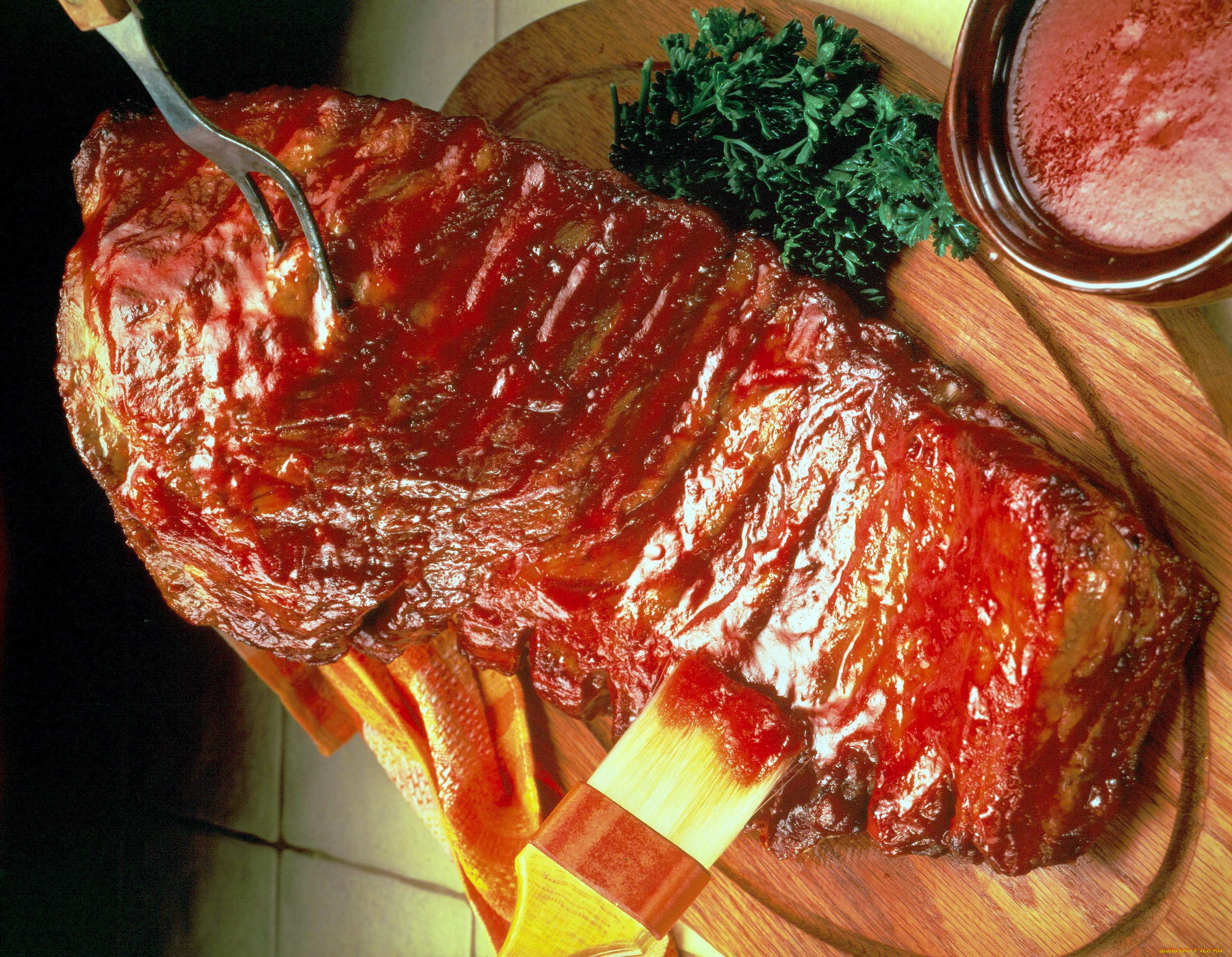 еда, мясные, блюда, ребрышки