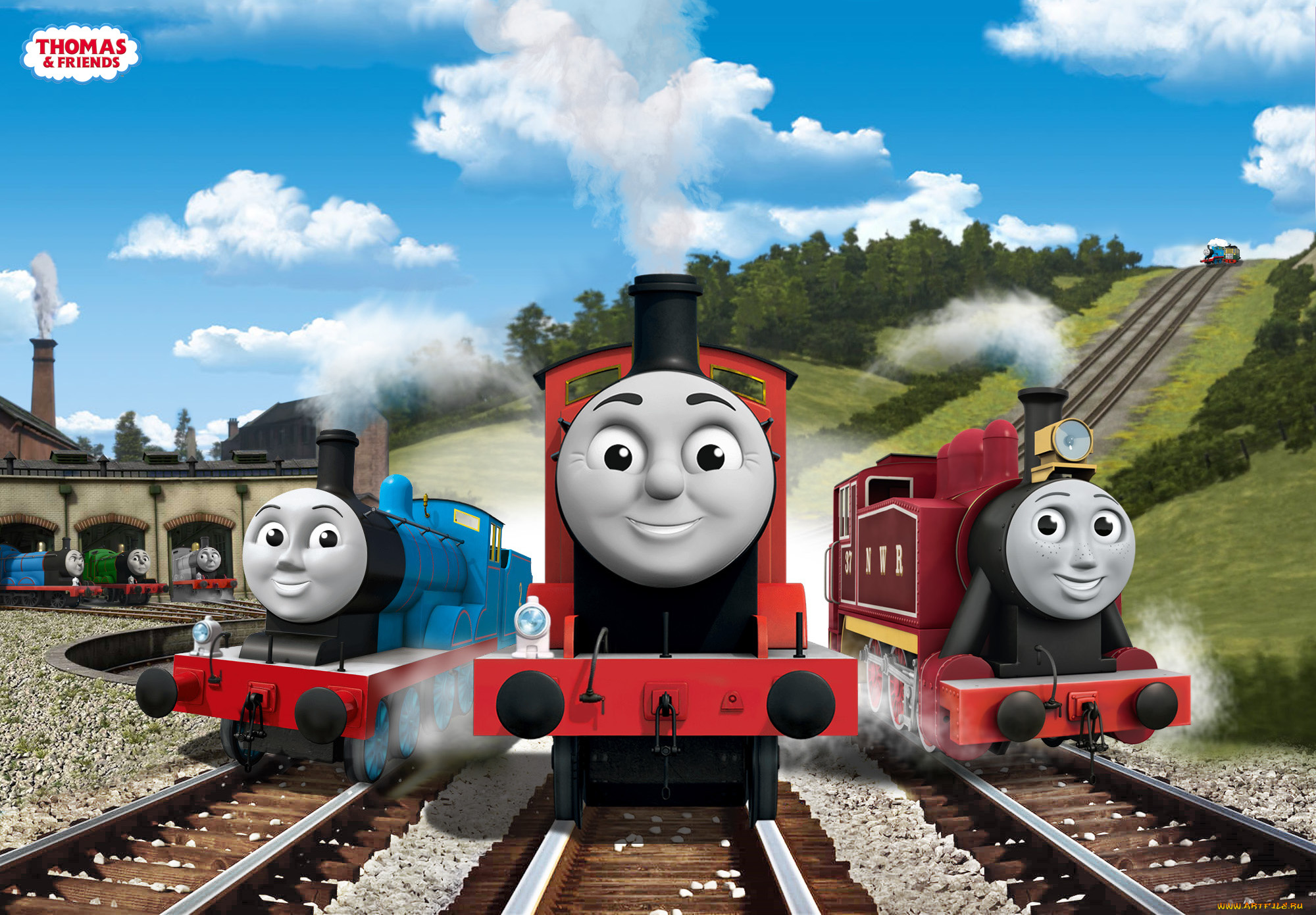мультфильмы, thomas, and, friends, thomas, and, friends