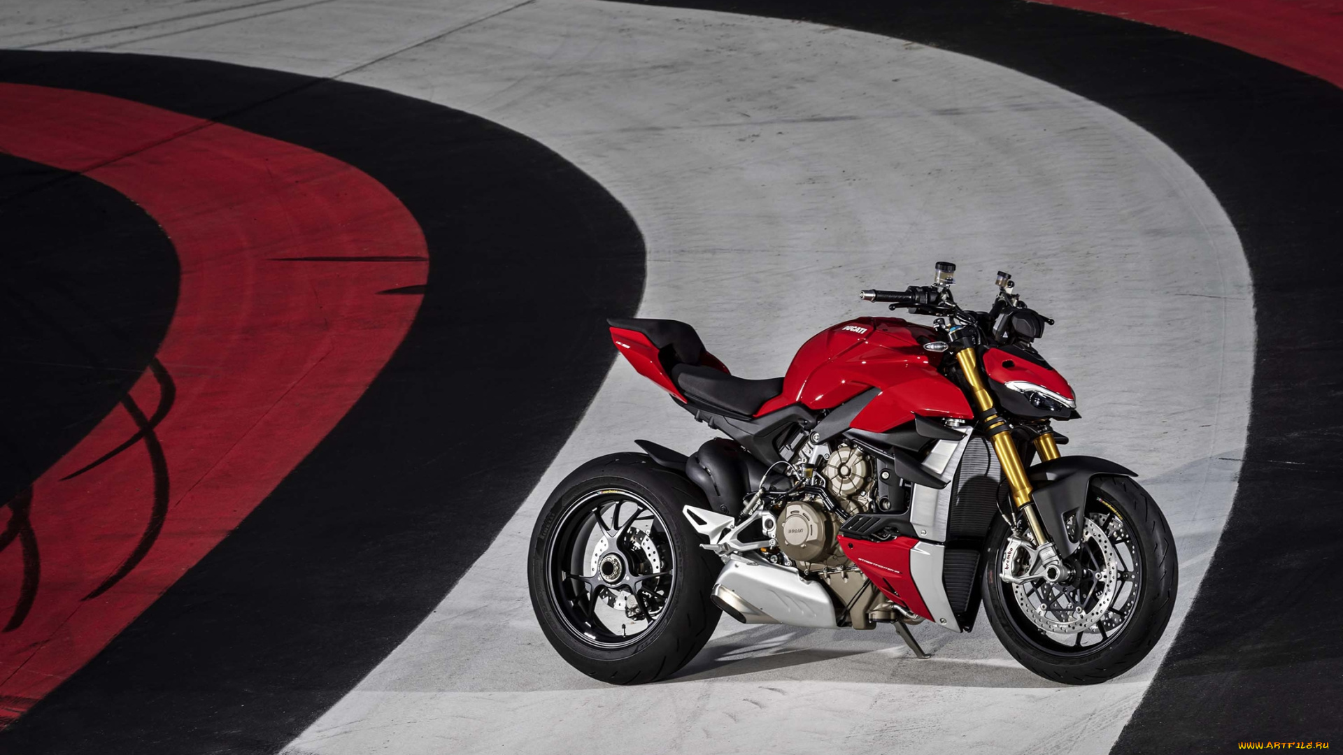 ducati, streetfighter, мотоциклы, ducati, streetfighter, мотоцикл, красный