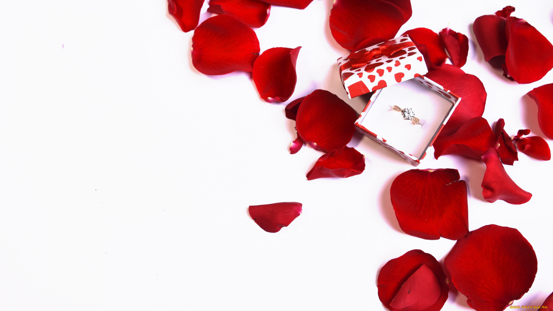 разное, украшения, , аксессуары, , веера, коробка, лепестки, кольцо, предложение