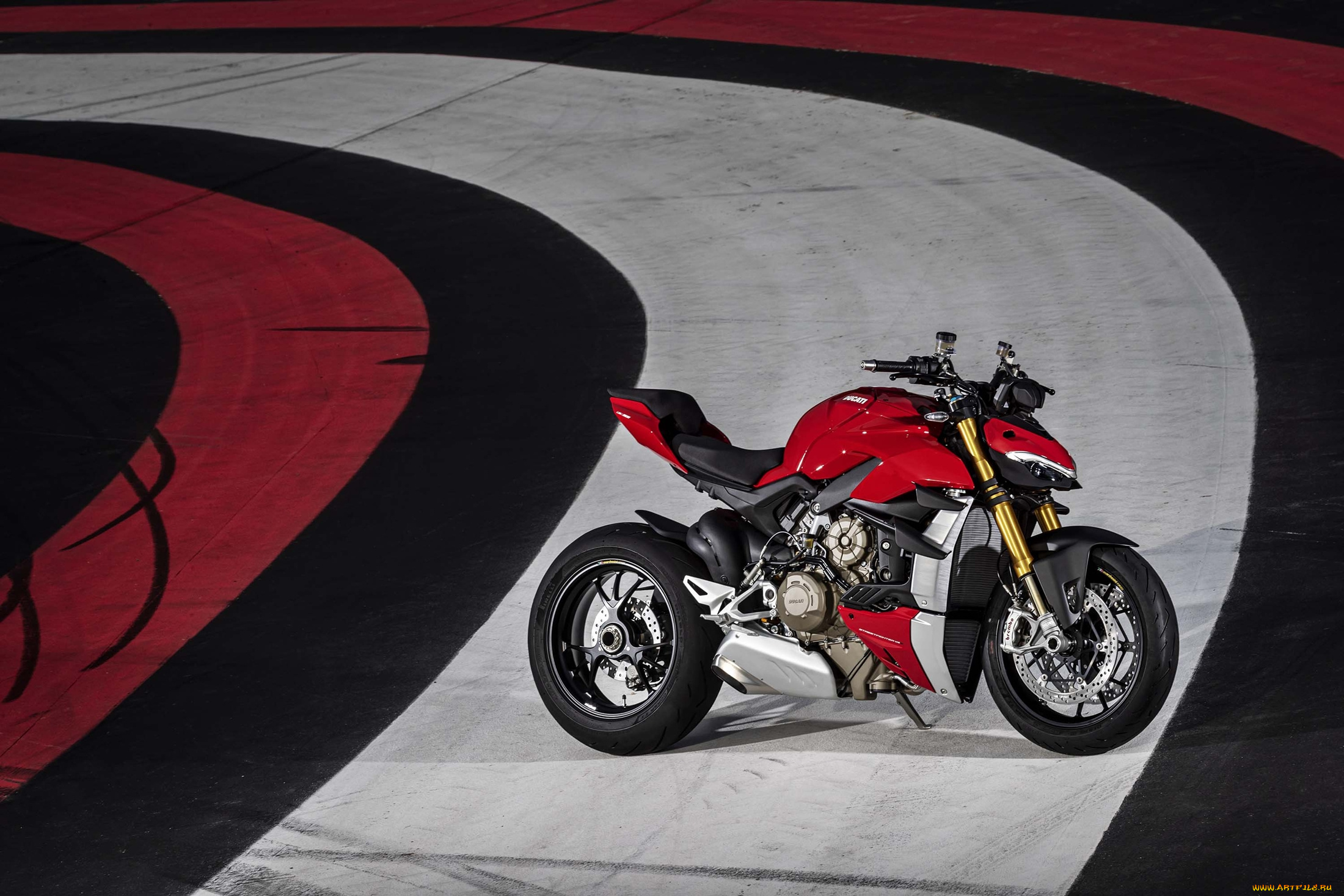 ducati, streetfighter, мотоциклы, ducati, streetfighter, мотоцикл, красный