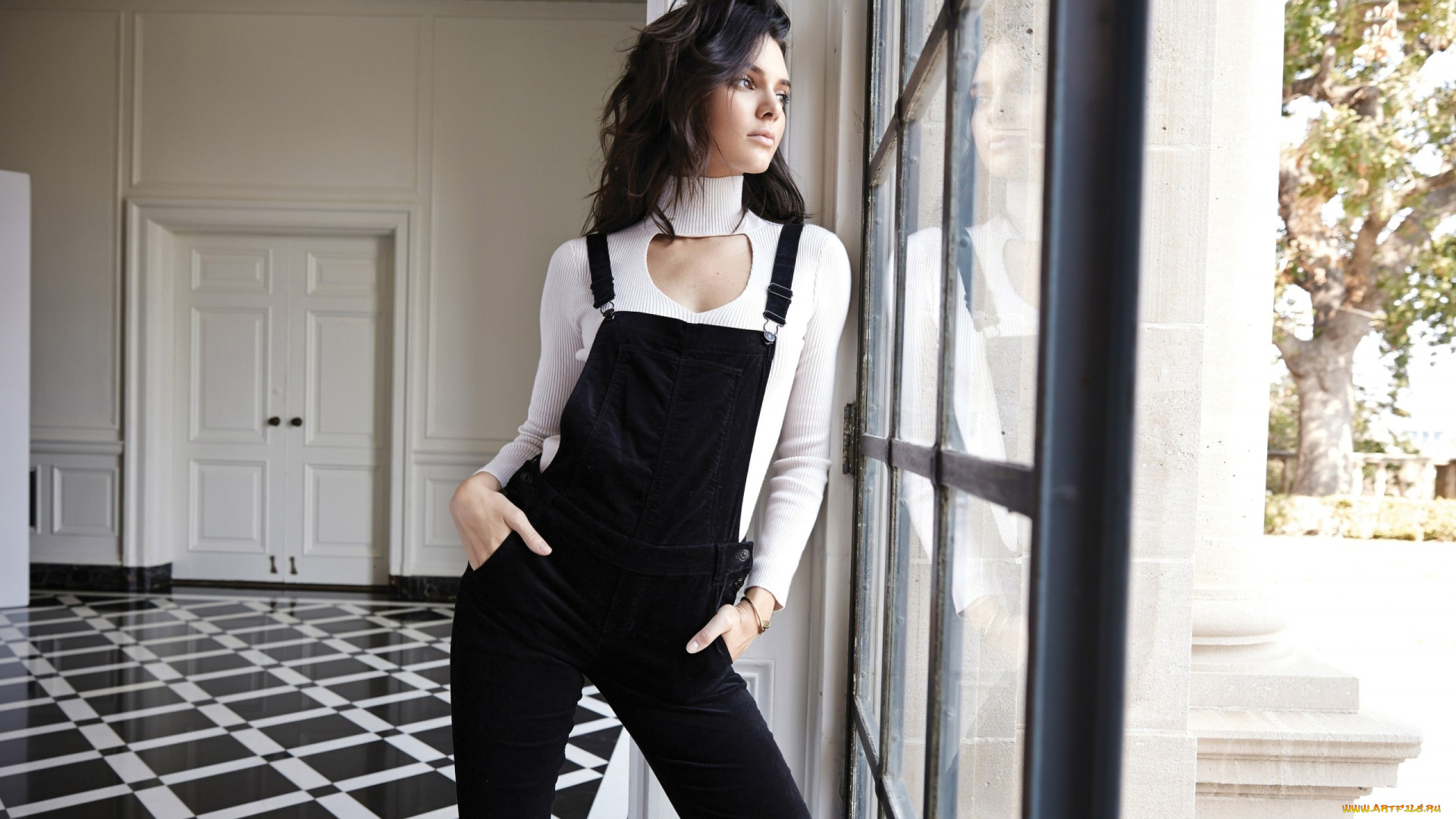 девушки, kendall, jenner, комбинезон