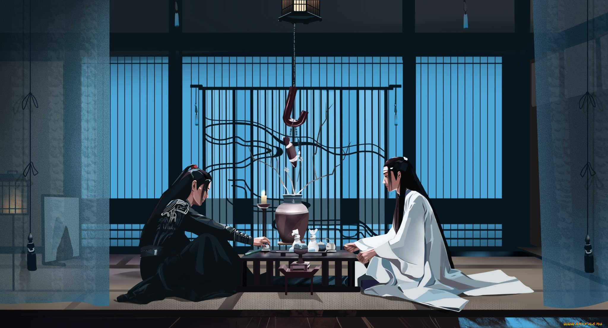 рисованное, кино, , мультфильмы, вэй, усянь, лань, ванцзы, трапеза