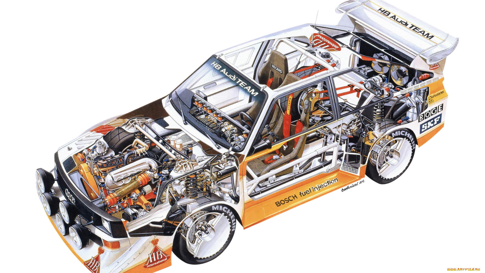 audi, quattro, автомобили, рентген, audi