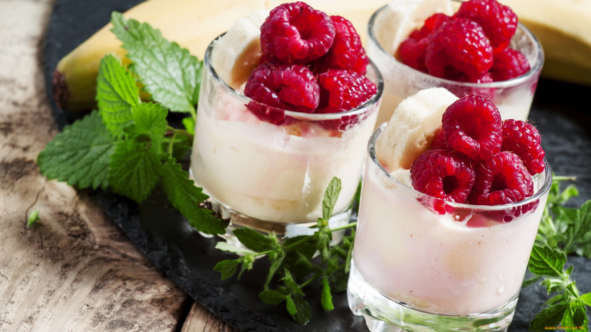 еда, мороженое, , десерты, мята, десерт, малина