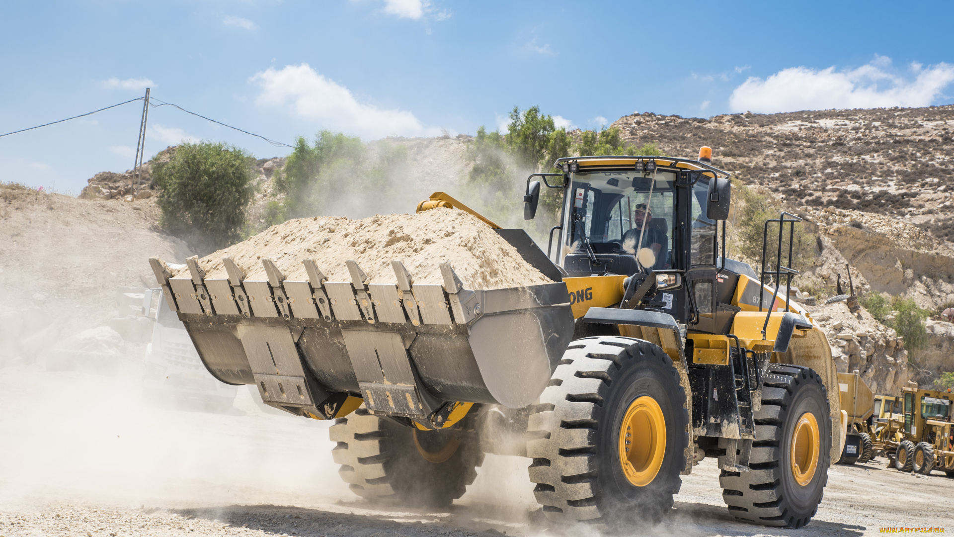 техника, фронтальные, погрузчики, liugong