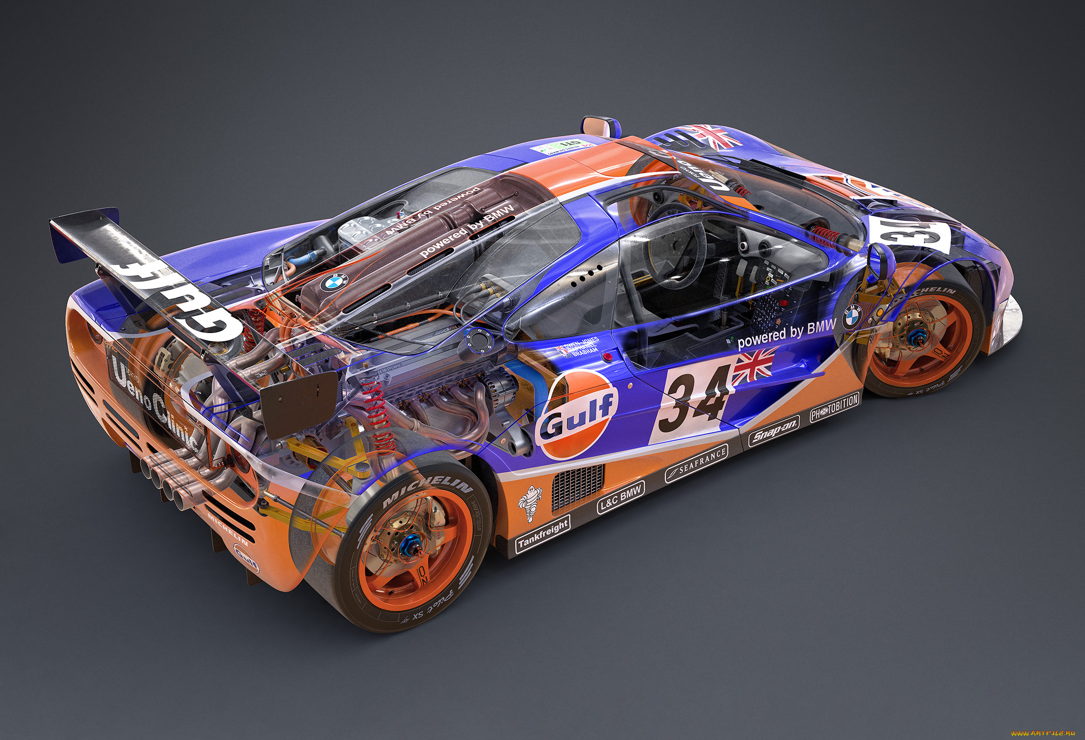 автомобили, рентген, mclaren