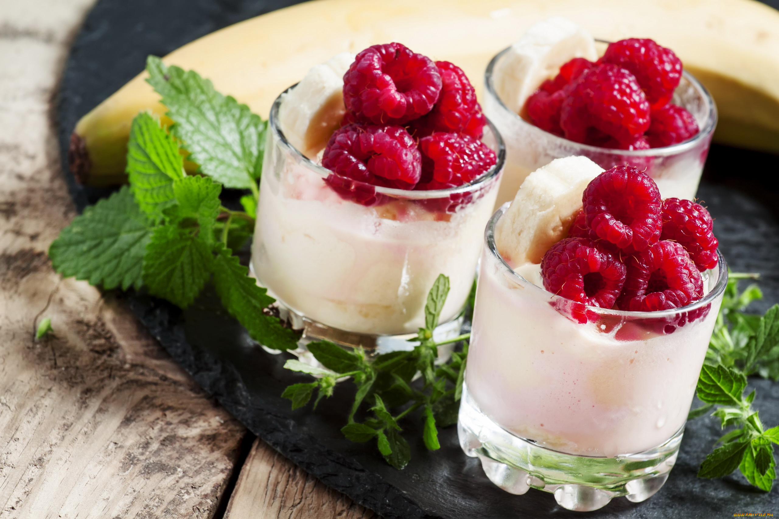 еда, мороженое, , десерты, мята, десерт, малина