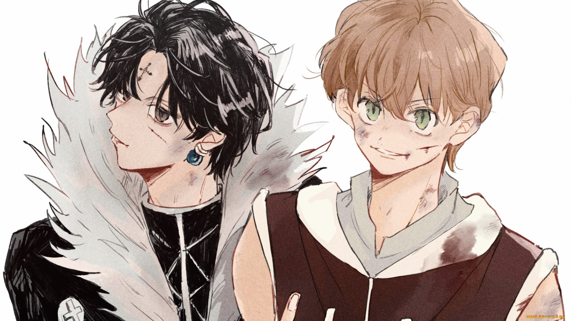 аниме, hunter, x, hunter, парни, иллуми, хисока