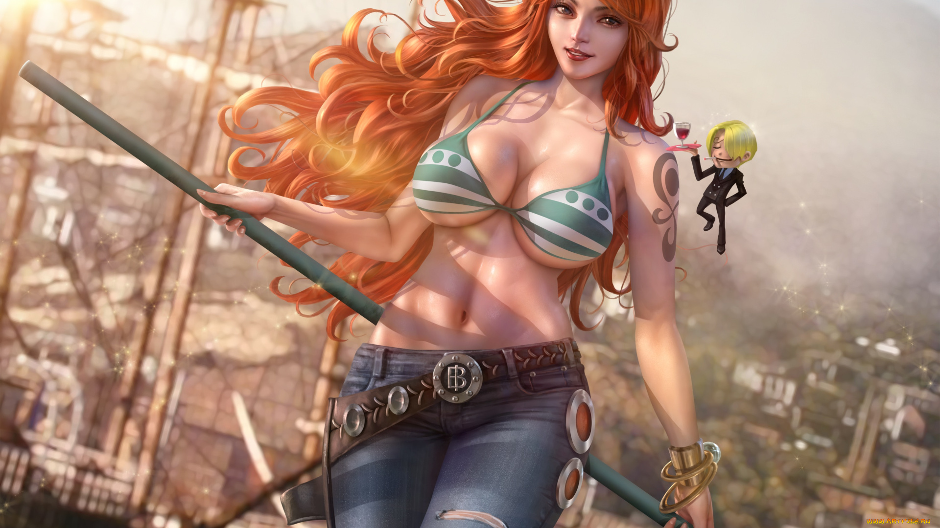 аниме, one, piece, one, piece