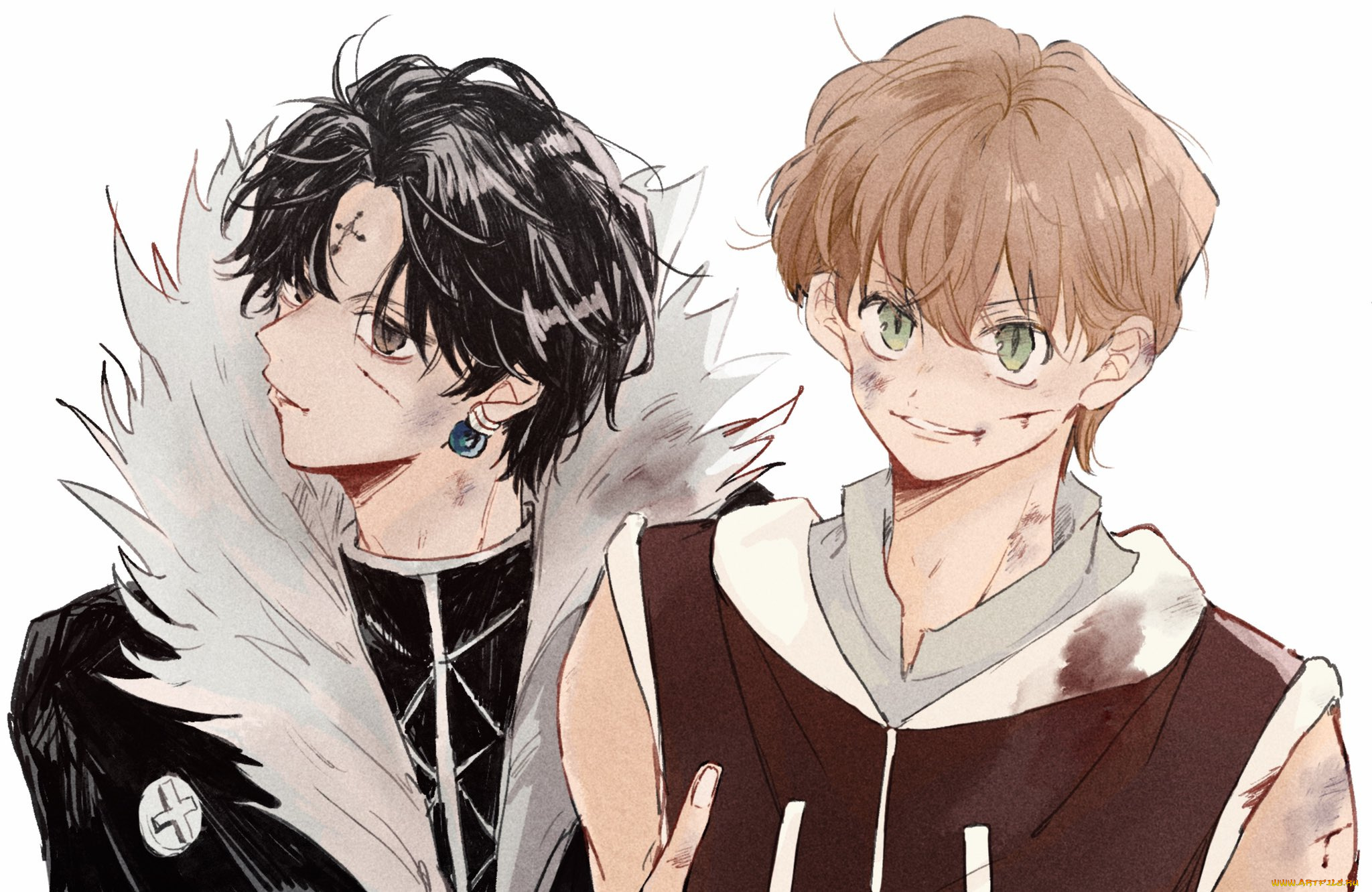 аниме, hunter, x, hunter, парни, иллуми, хисока