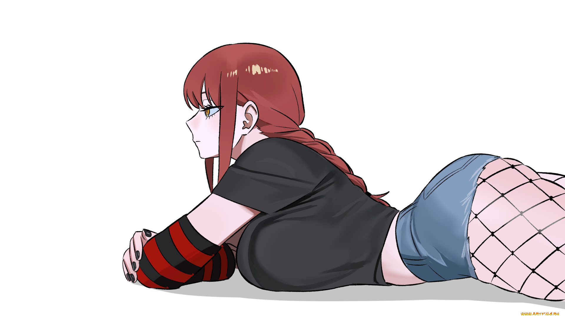 аниме, chainsaw, man, красивая, девушка