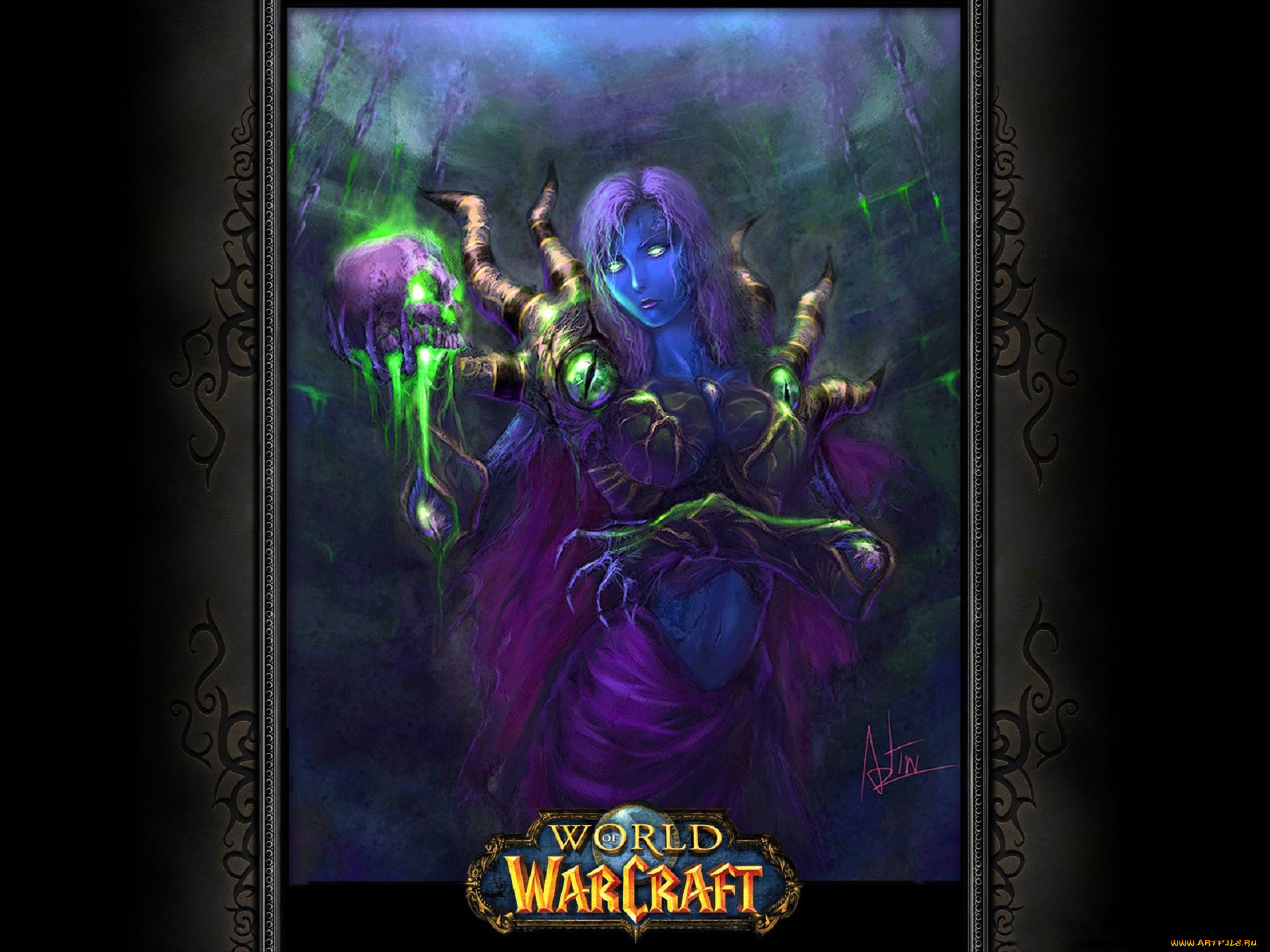 видео, игры, world, of, warcraft, девушка, нечисть