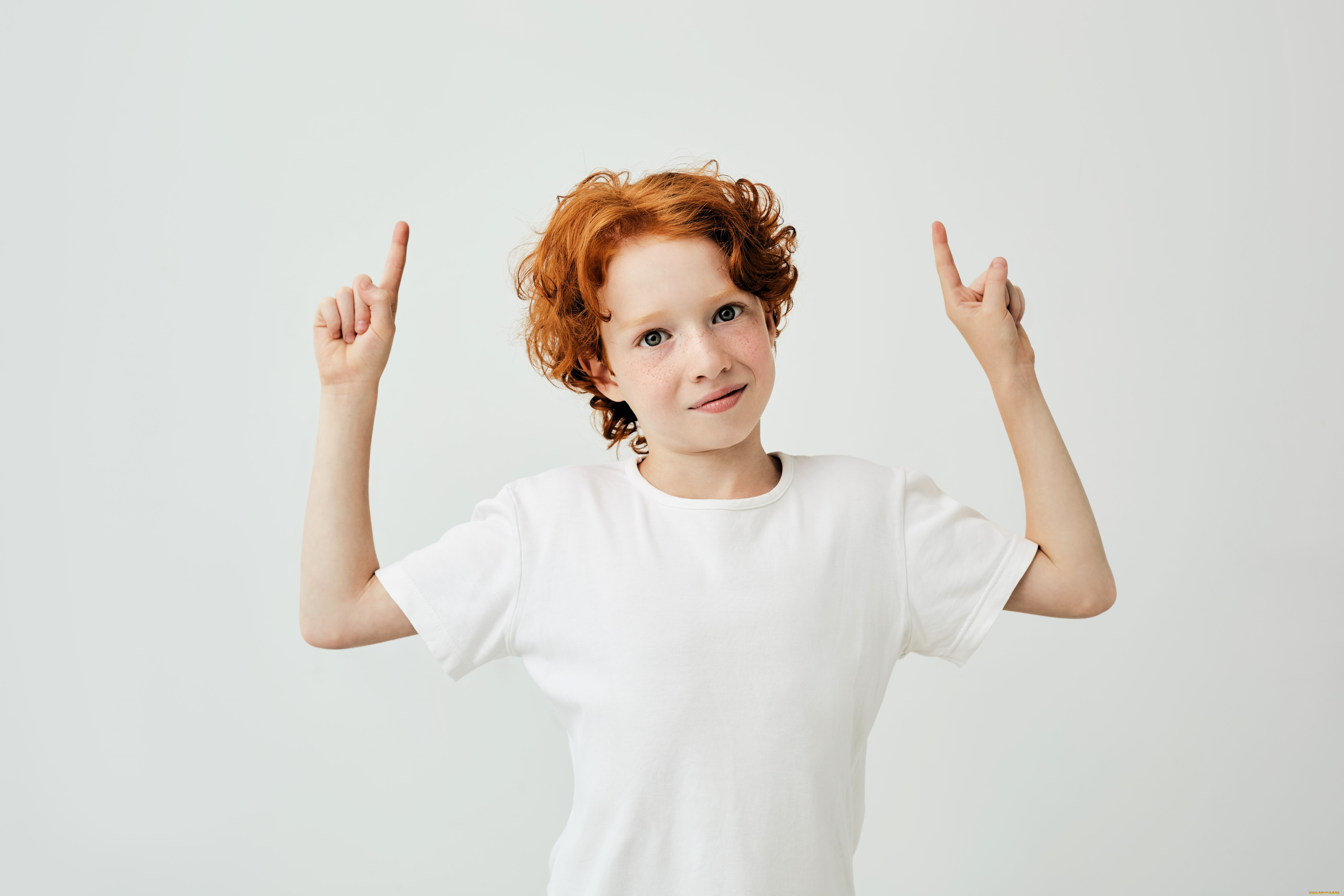 разное, дети, мальчик, рыжий, футболка