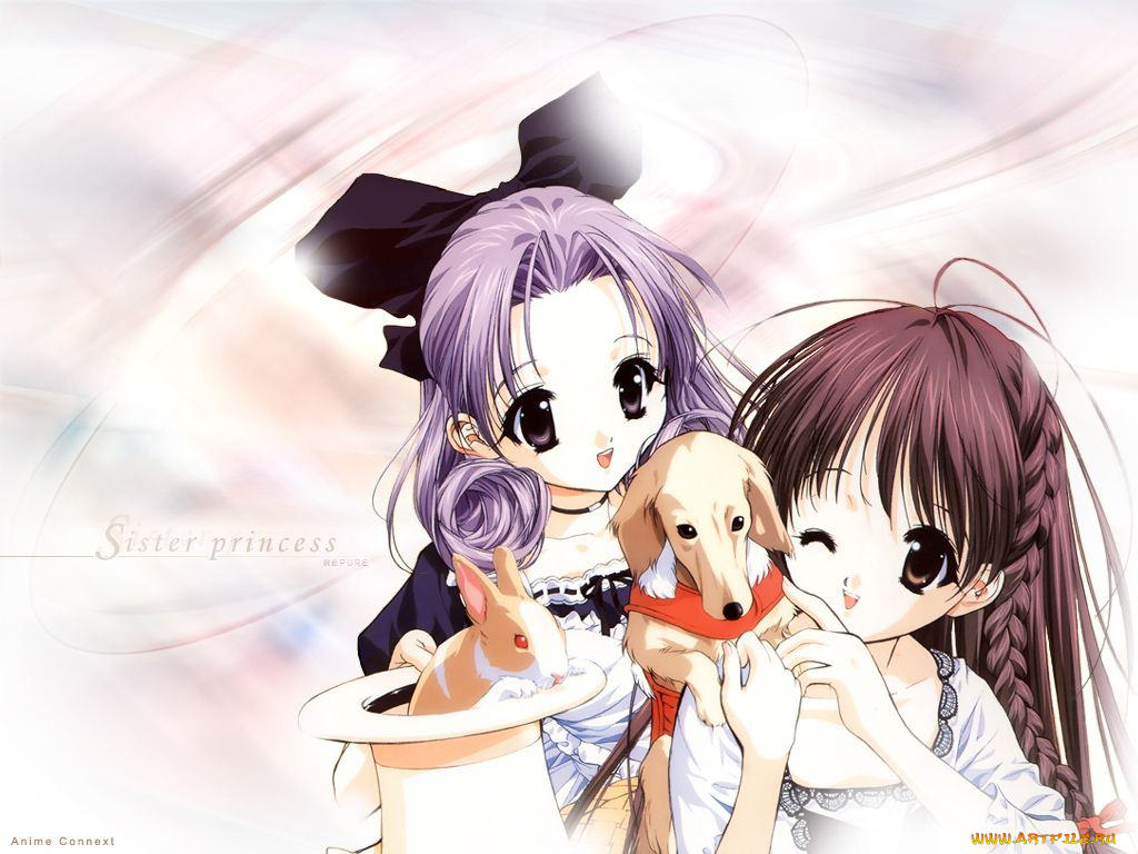 аниме, sister, princess