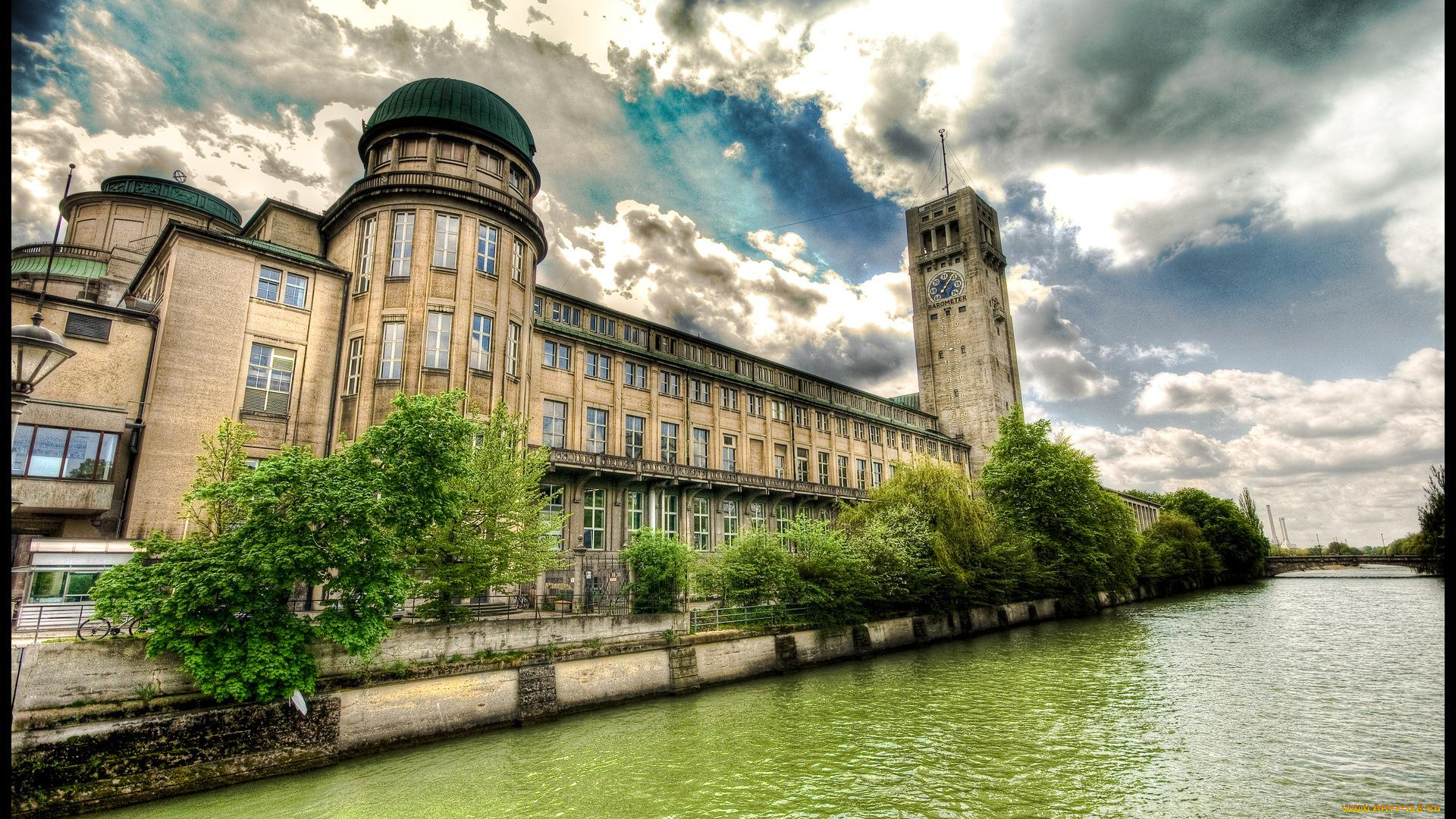munich, deutsches, museum, города, здания, дома