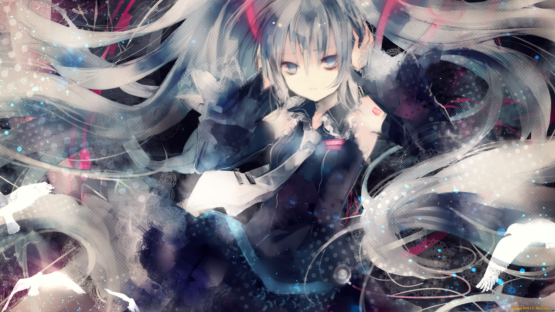 hatsune, miku, аниме, vocaloid