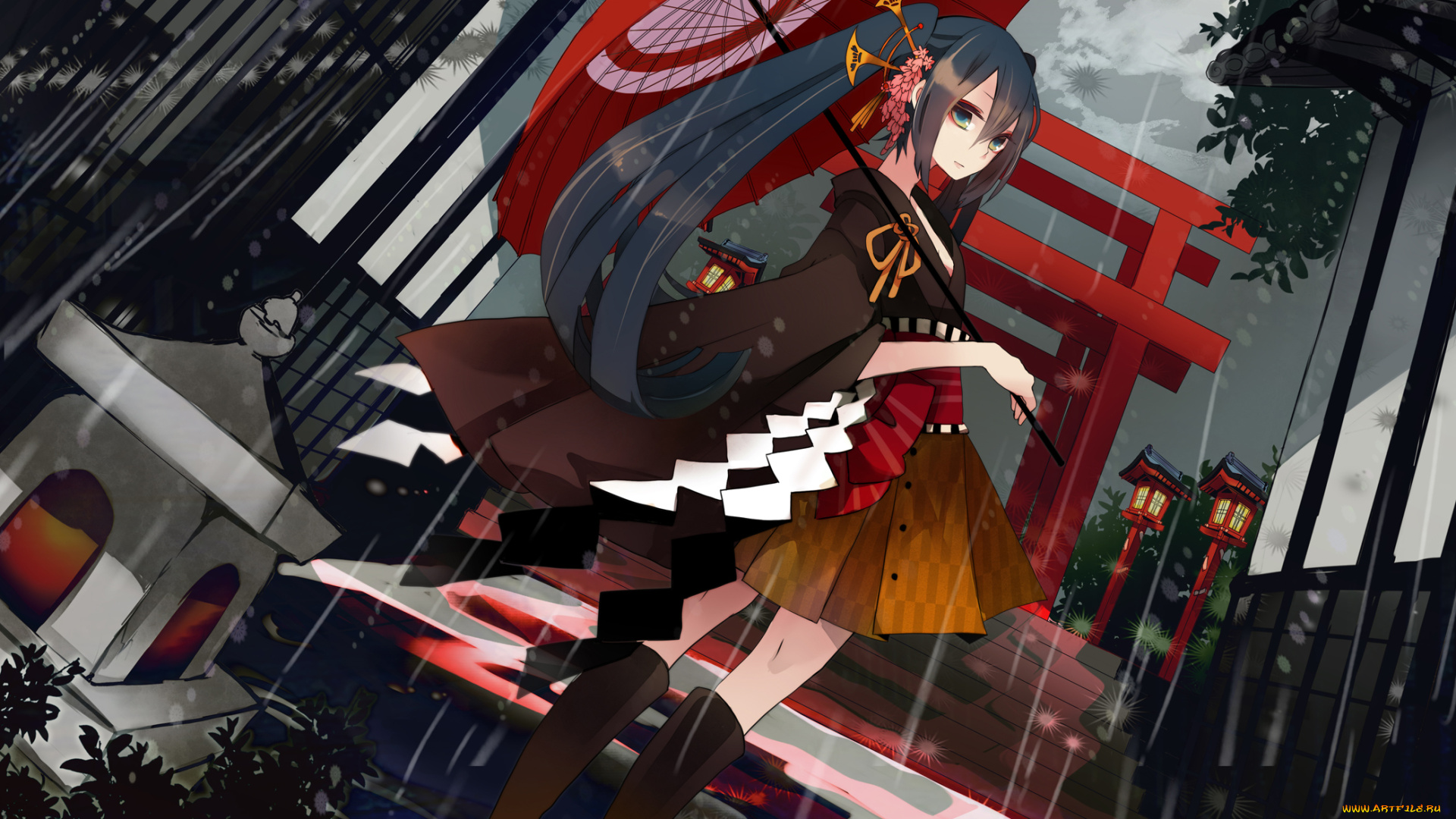 hatsune, miku, аниме, vocaloid