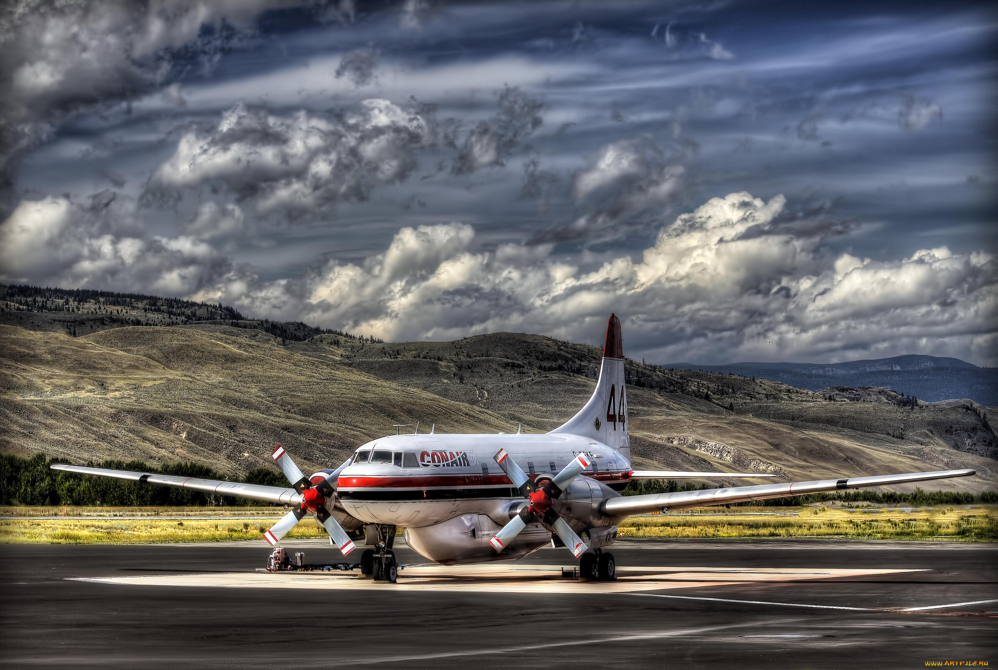 convair, 340, авиация, военно, транспортные, самолёты