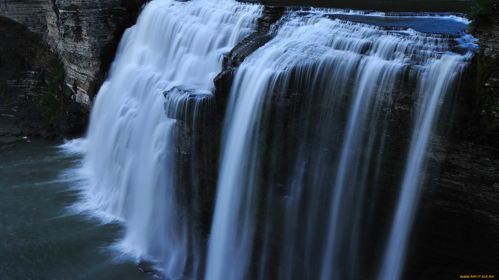 водопад, природа, водопады, скалы, пейзаж