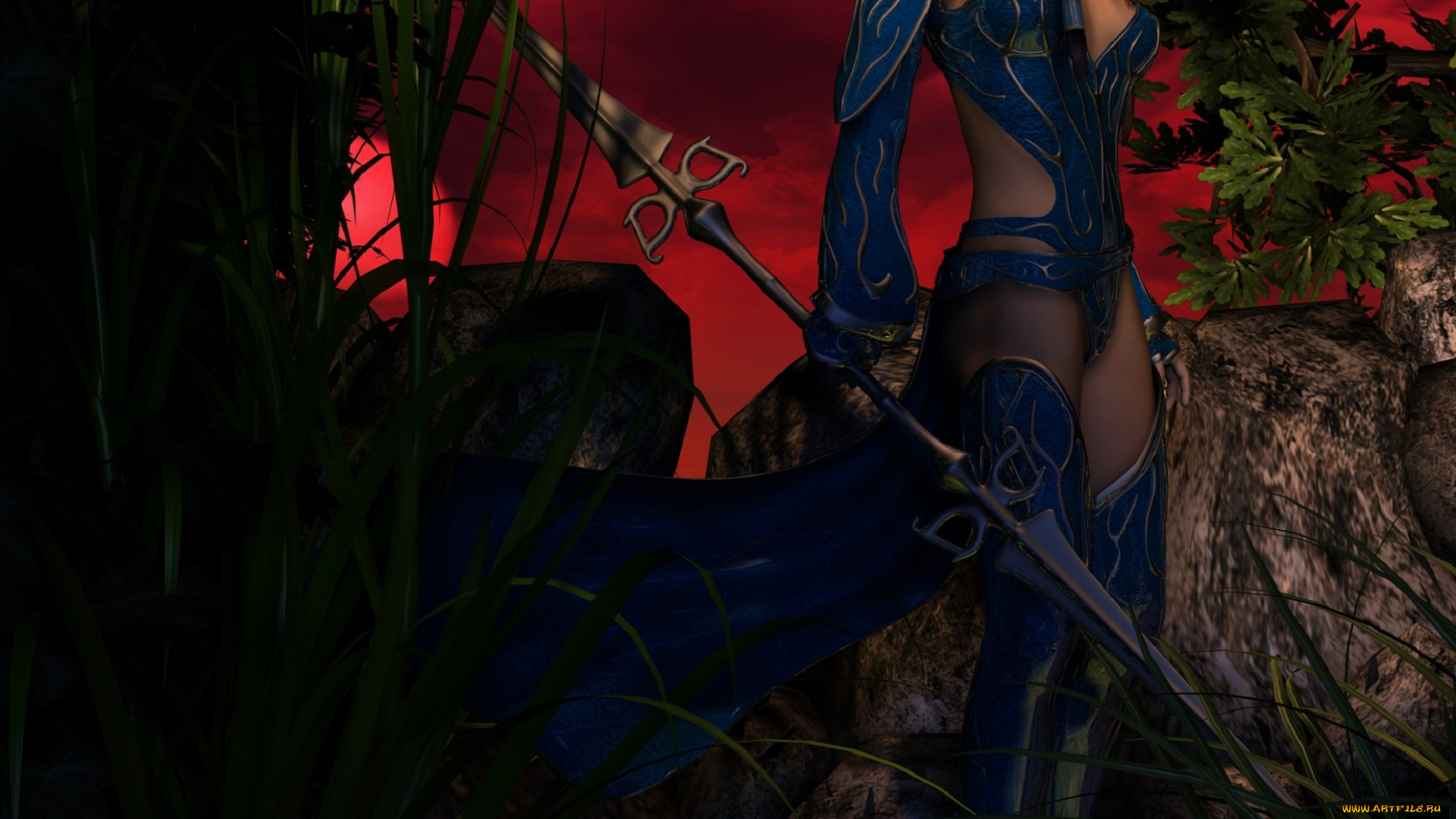 3д, графика, amazon, , амазонки, оружие, взгляд, девушка