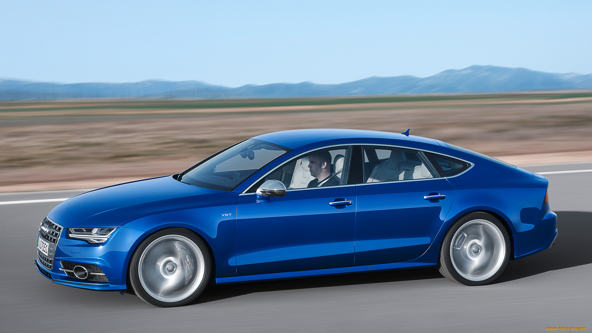 автомобили, audi, s7, sportback, 2014г, синий