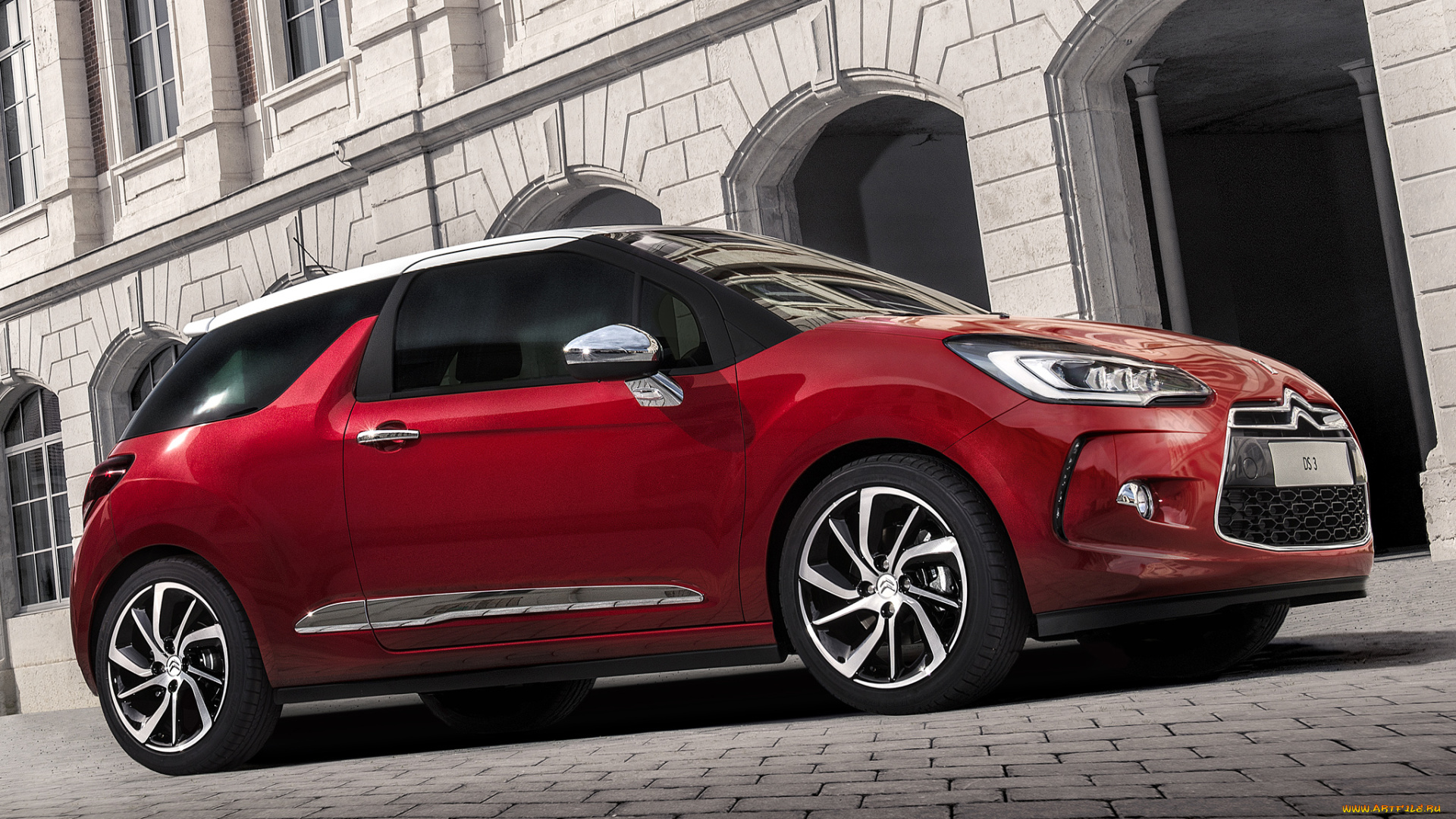 автомобили, citroen, citroеn, ds3, красные