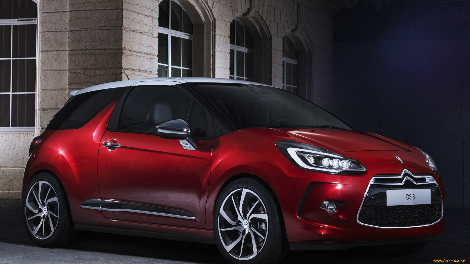 автомобили, citroen, citroеn, ds3, красные