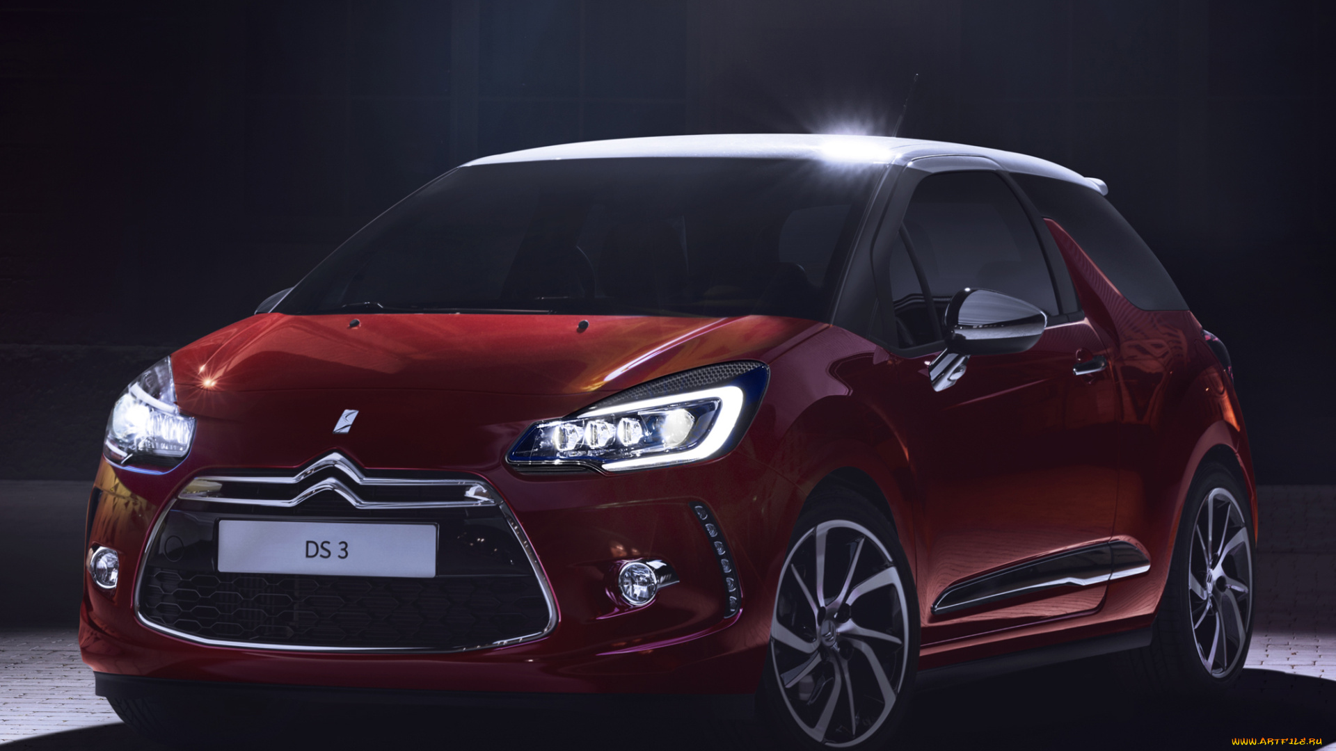 автомобили, citroen, citroеn, ds3, красные