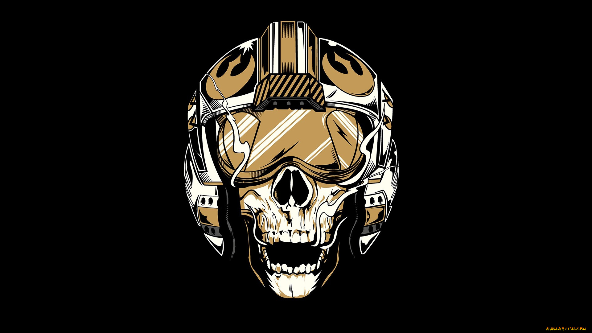 рисованные, минимализм, шлем, пилот