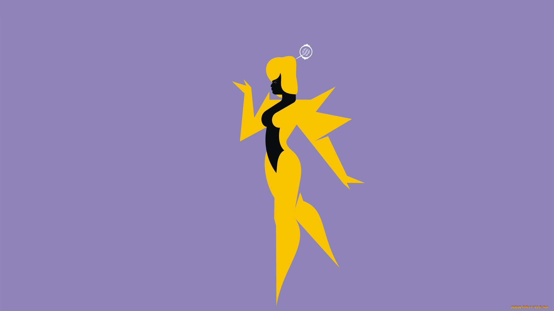 рисованные, минимализм, силуэт, девушка, фон