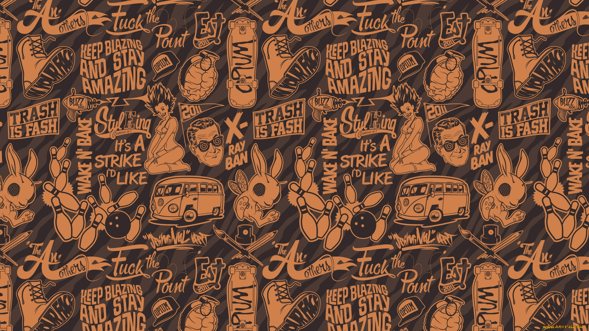 векторная, графика, коллаж