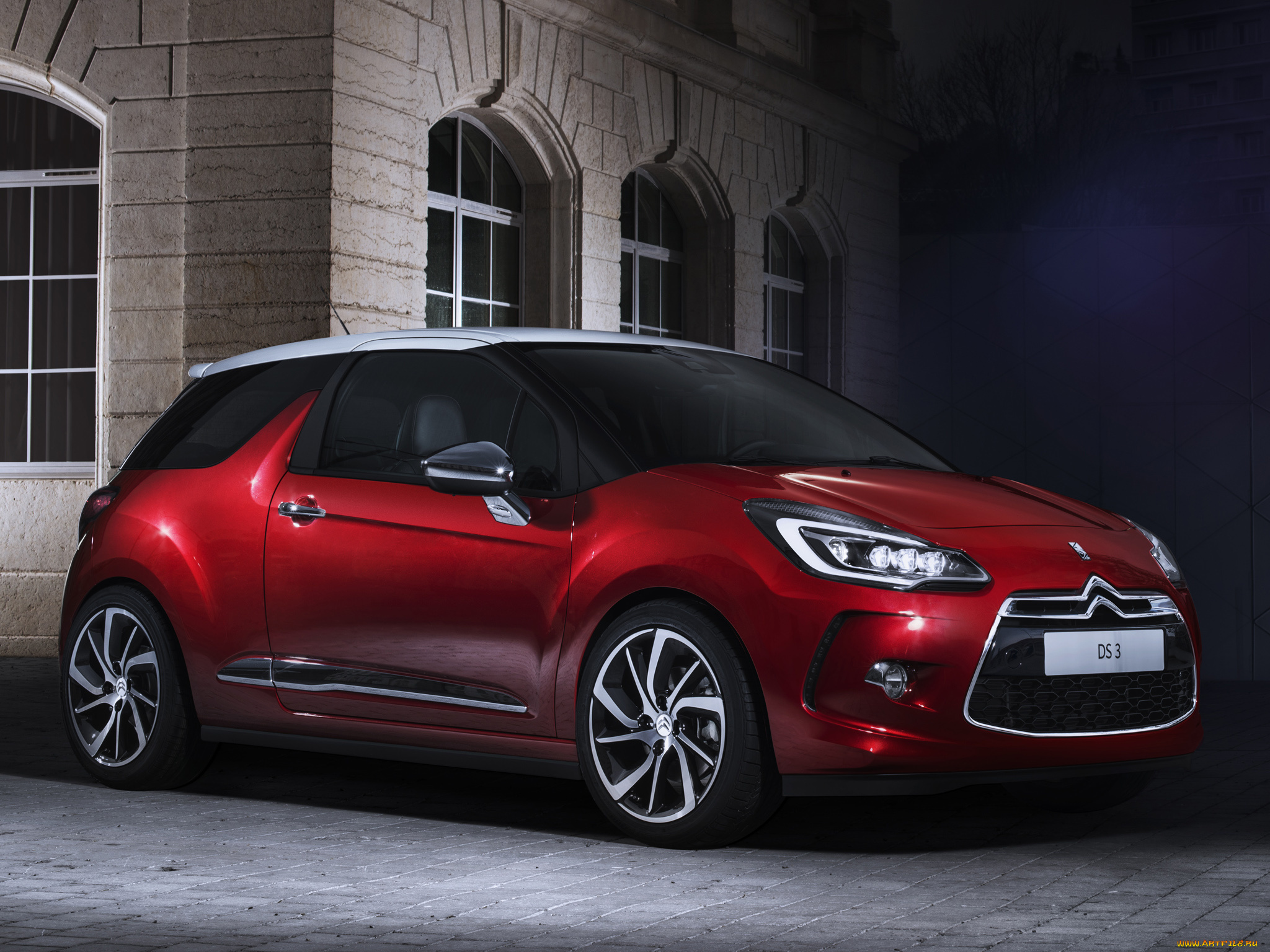 автомобили, citroen, citroеn, ds3, красные