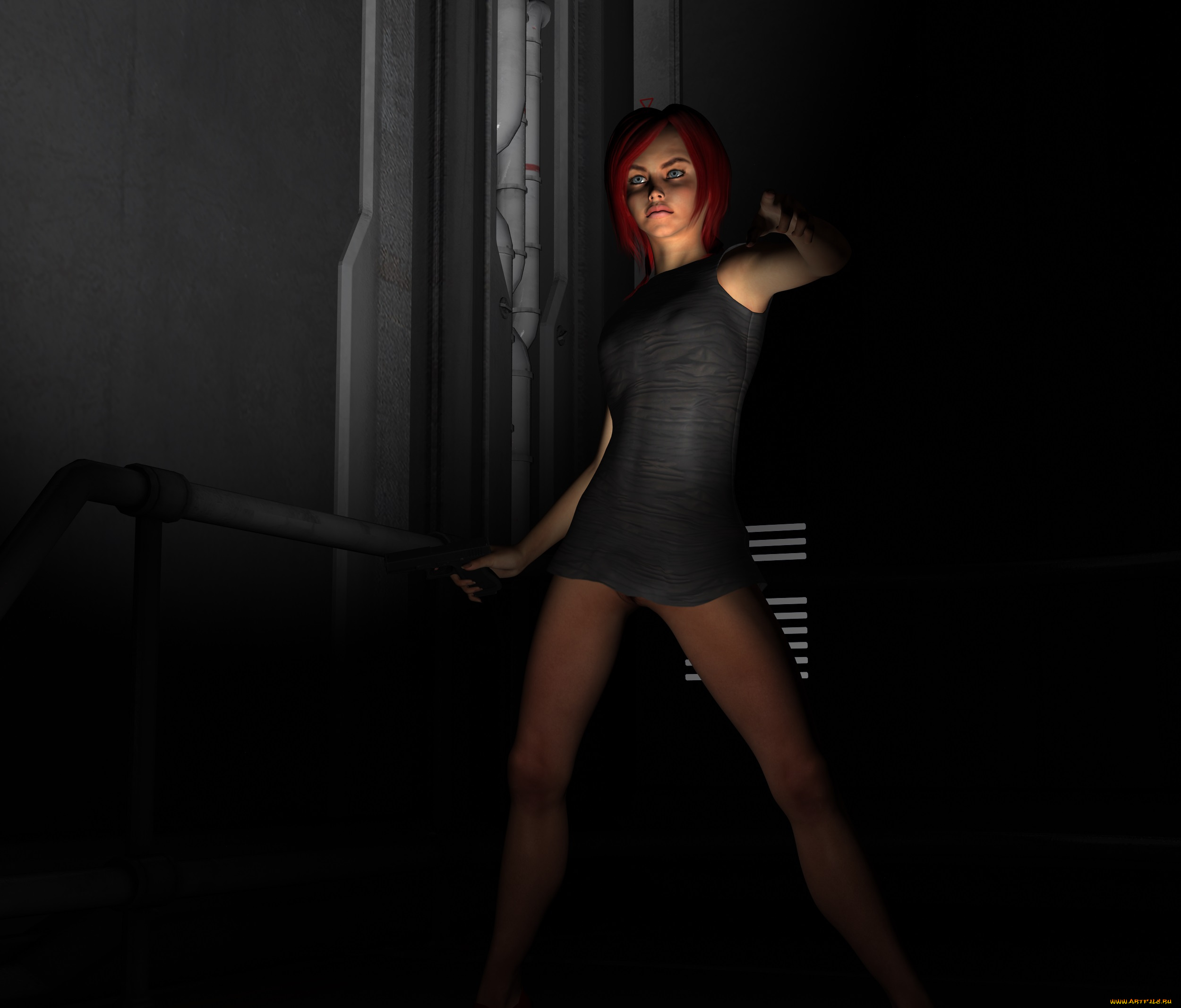 summer, 3д, графика, people, , люди, взгляд, девушка