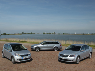 обоя автомобили, skoda