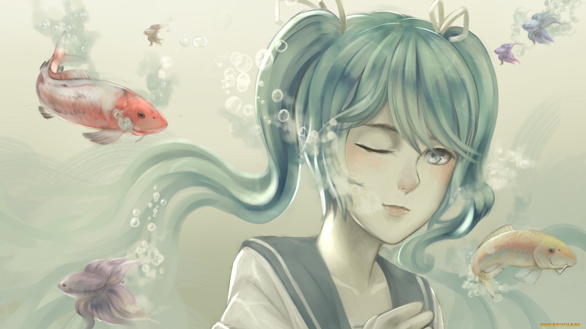 разное, арты, взгляд, фон, девушка