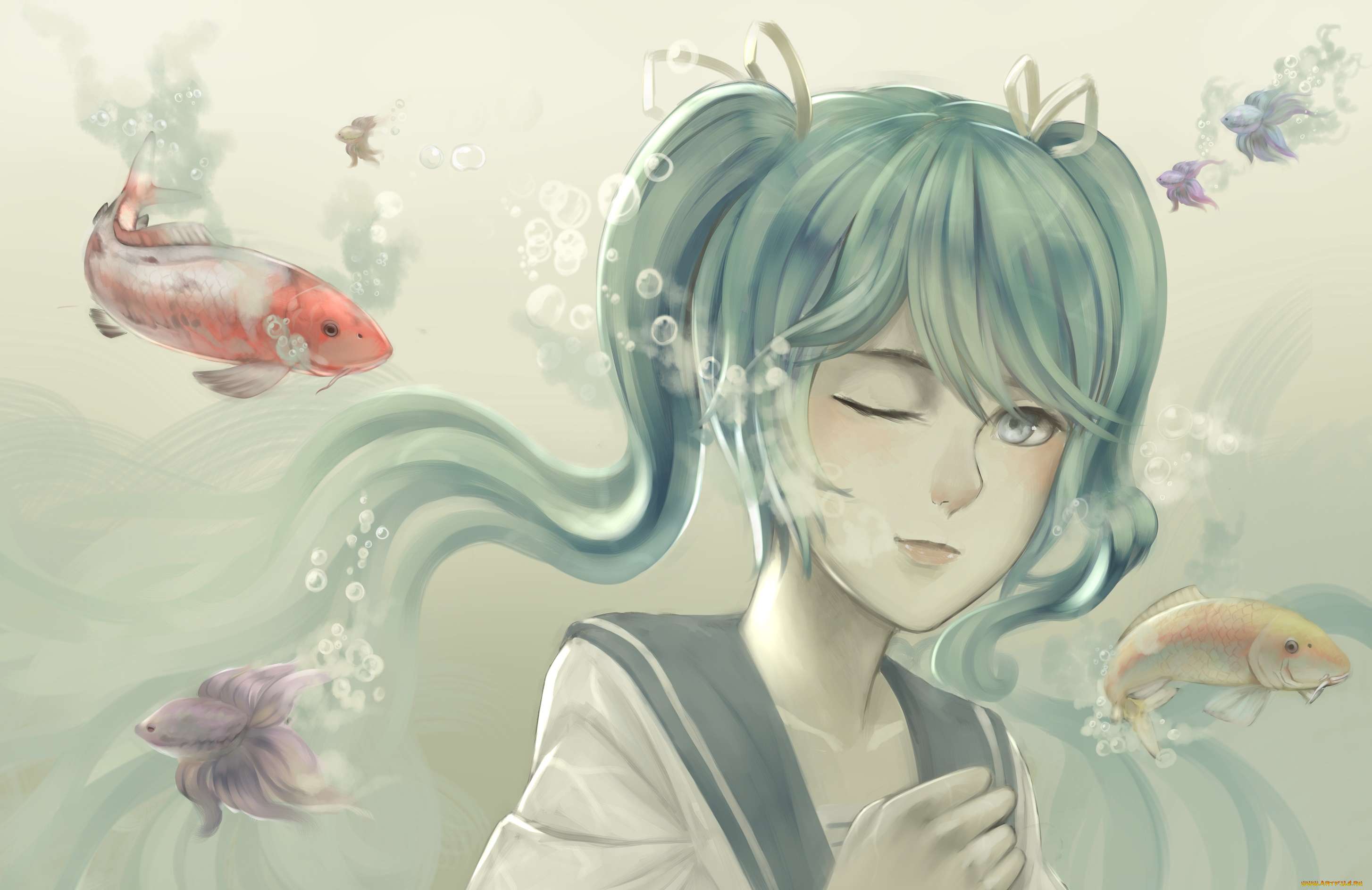 разное, арты, взгляд, фон, девушка