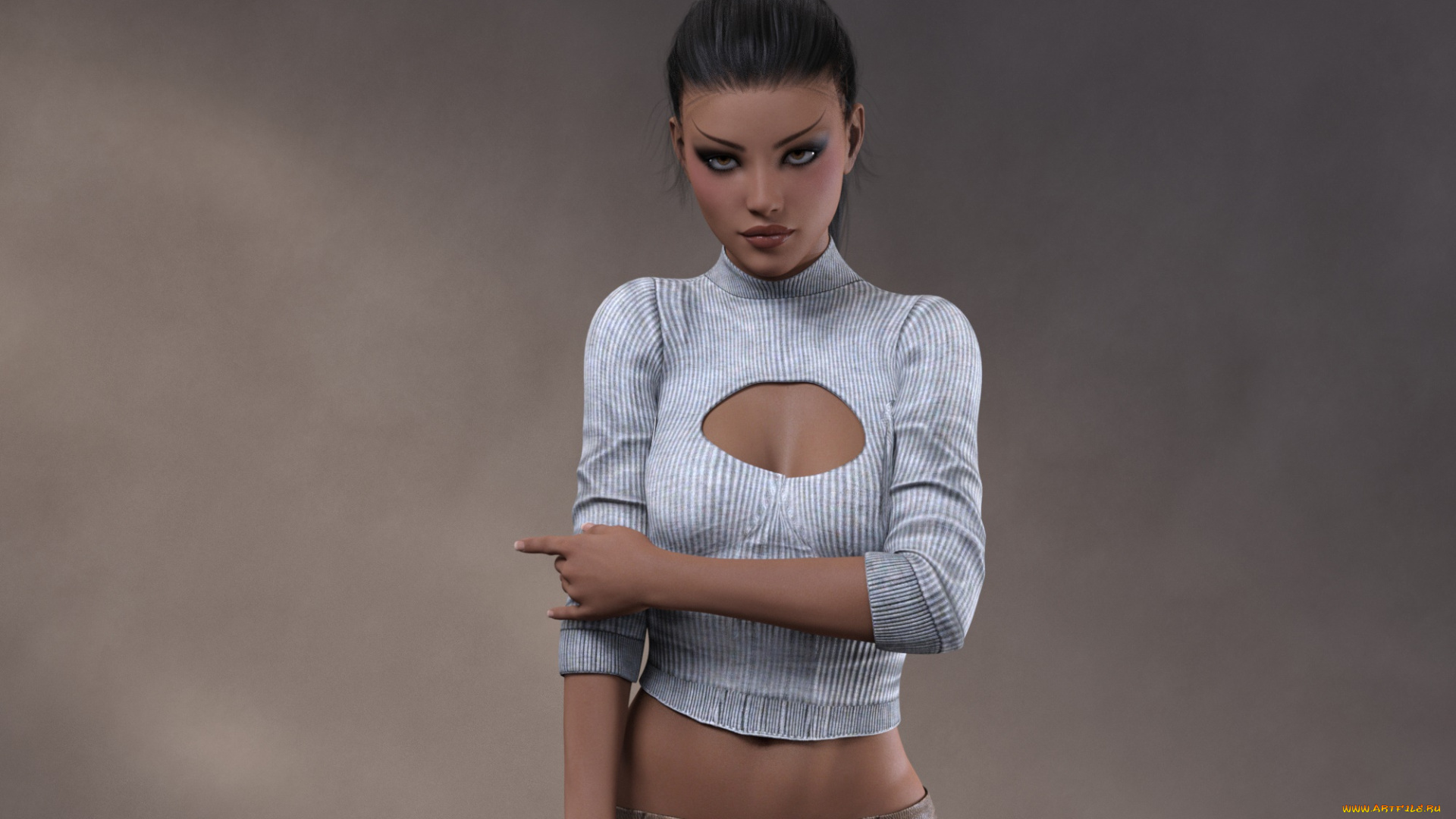 3д, графика, люди, , people, взгляд, девушка, фон