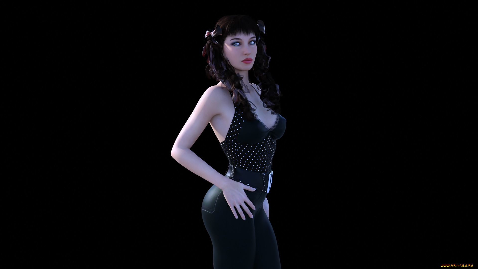 3д, графика, люди, , people, взгляд, девушка, фон