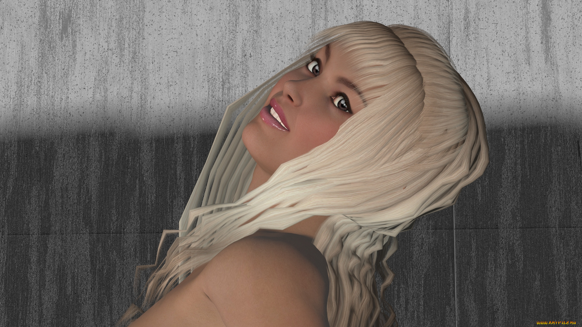 3д, графика, портрет, , portraits, фон, взгляд, девушка