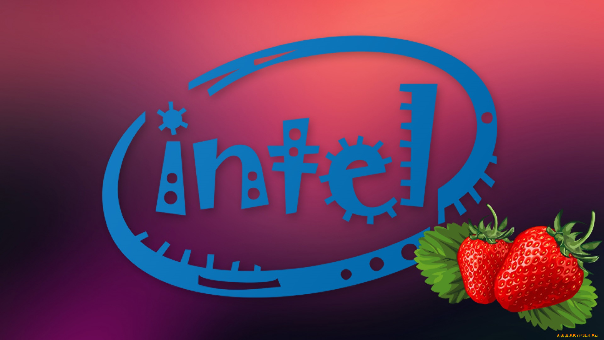 компьютеры, intel, логотип, фон