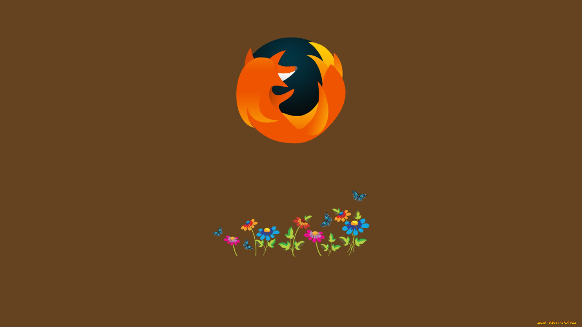 компьютеры, mozilla, firefox, логотип, фон