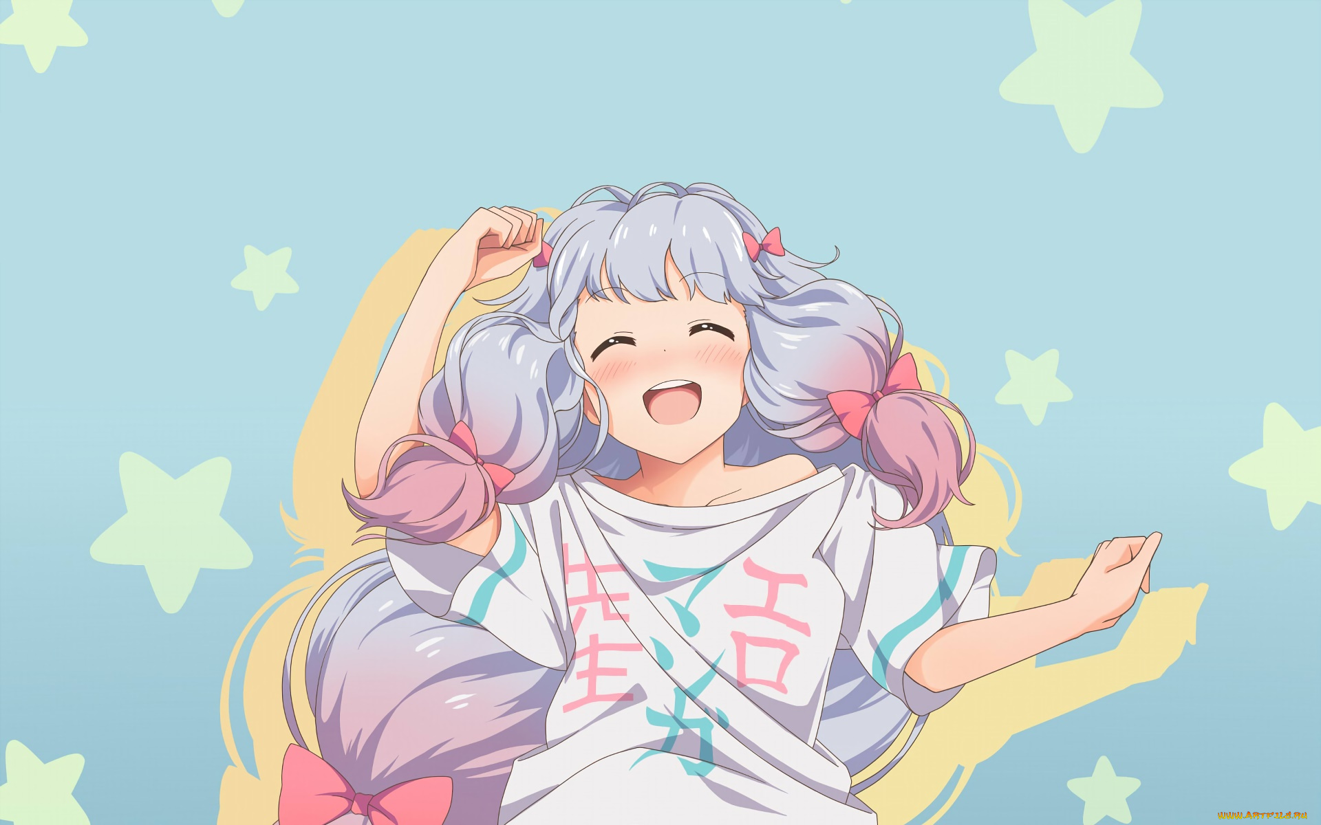 аниме, eromanga-sensei, фон, взгляд, девушка