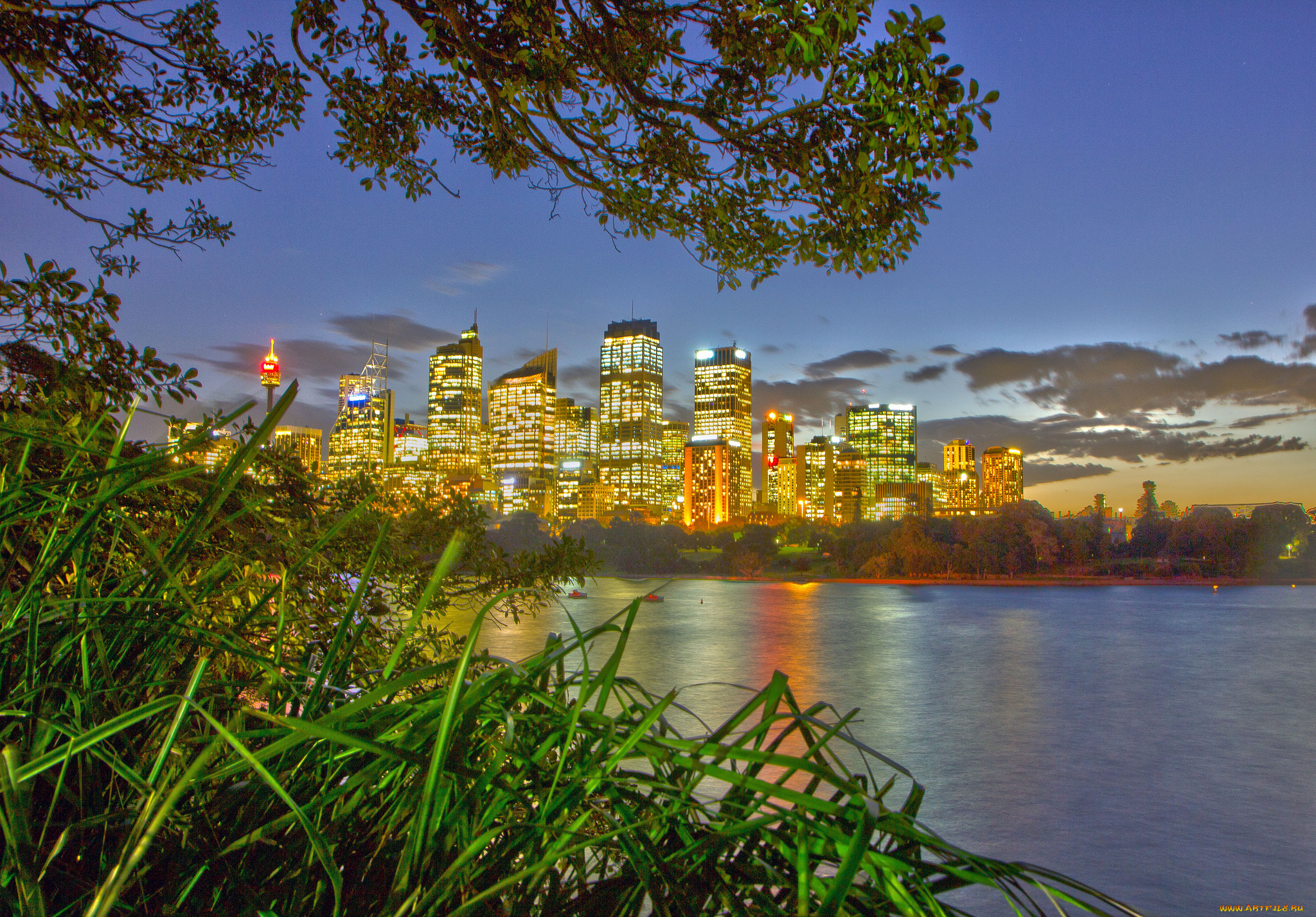 города, -, панорамы, побережье