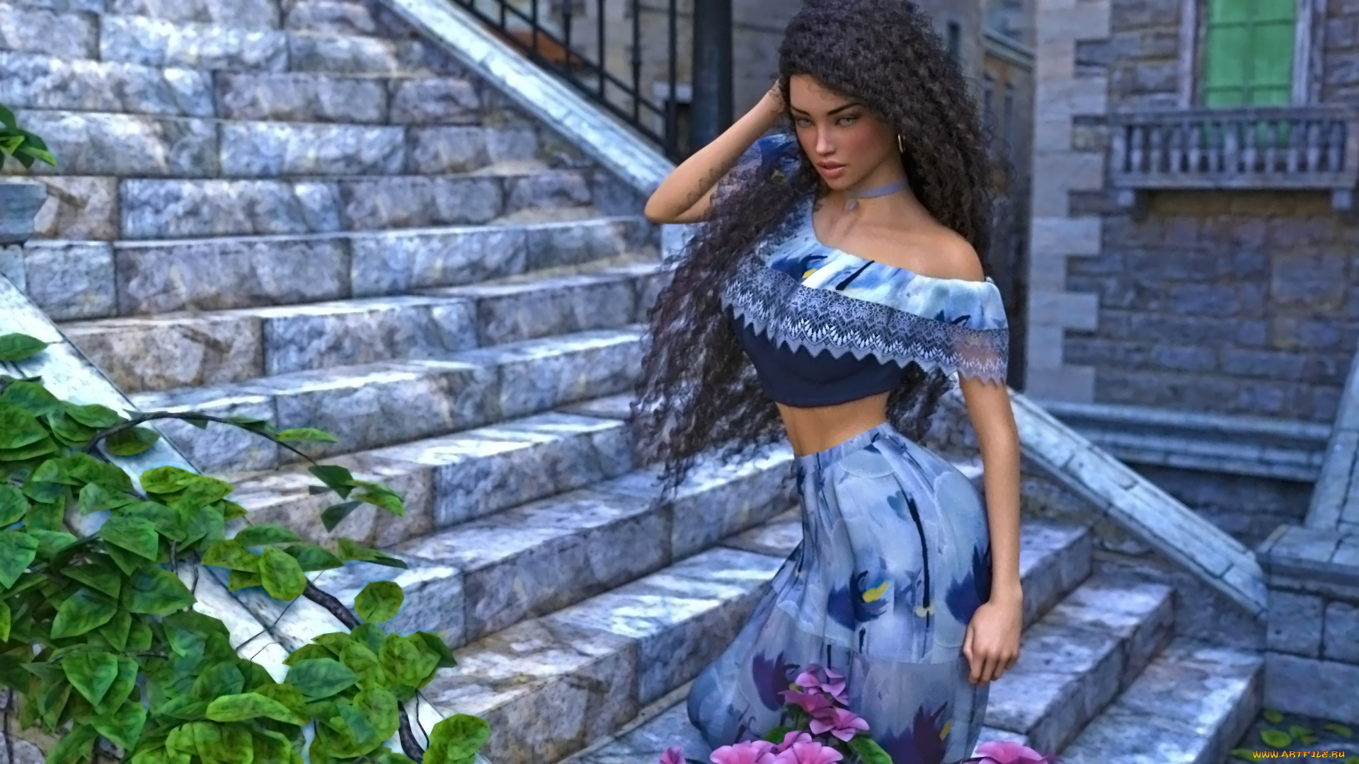 3д, графика, люди, , people, взгляд, девушка, фон