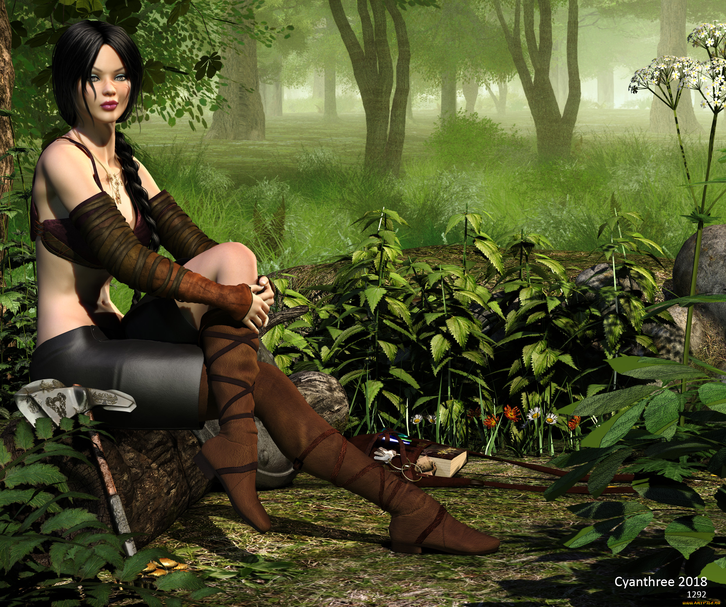 3д, графика, люди, , people, фон, взгляд, девушка