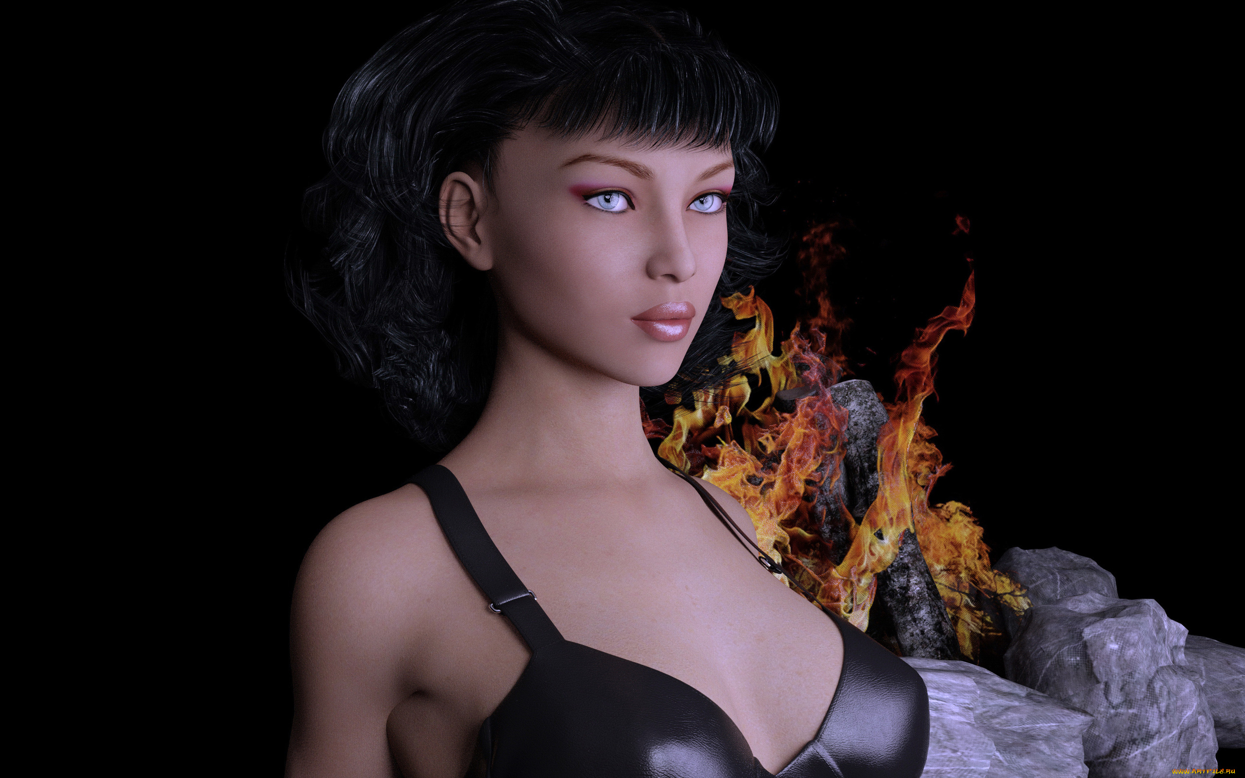 3д, графика, люди, , people, фон, взгляд, девушка